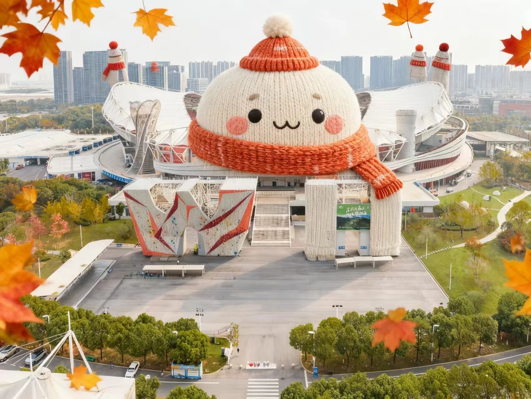 【综合资讯】武汉体育中心场馆群变装拍立得新鲜出炉！有一种暖叫武汉体育中心怕你冷