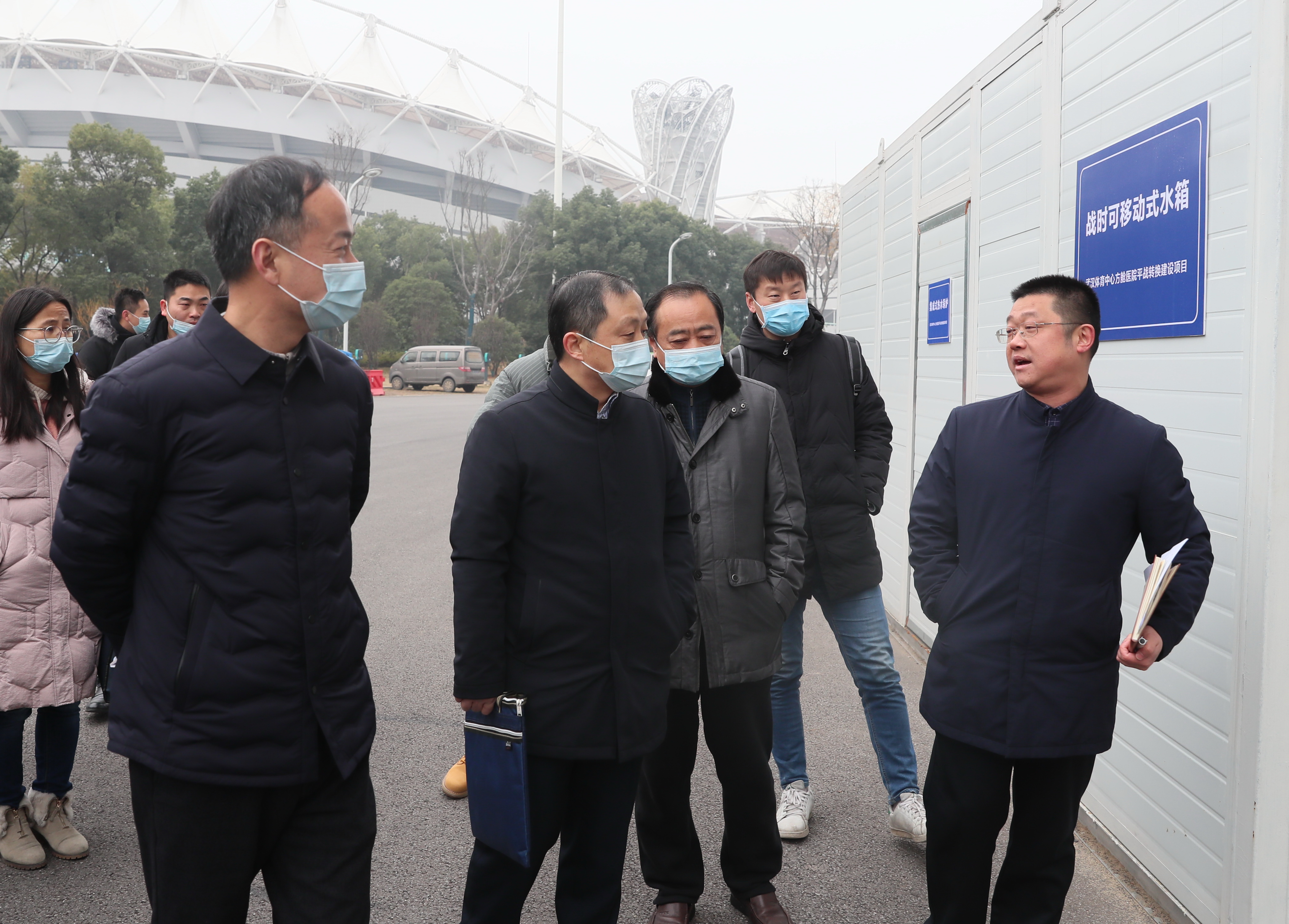 市纪委监委派驻市城建局纪检监察组调研武汉体育中心平战结合改造项目(图3) 市纪委监委派驻市城建局纪检监察组调研武汉体育中心平战结合改造项目(图3)