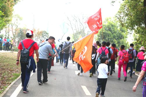 公司组织参加龙灵山国际徒步大会(图2)