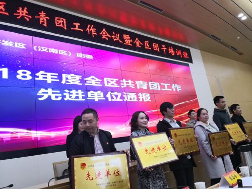 全区共青团工作会议召开  武汉体育中心获得“共青团工作先进单位”称号(图2)