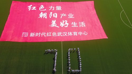 武汉体育中心庆祝祖国70华诞(图5)